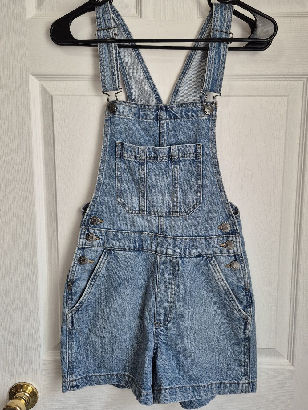 Cotton On Denim Short Overalls Light Wash Soze 0
